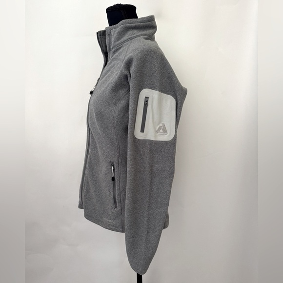 Eddie Bauer First Ascent Fleece Sweater Gorpcore Knit Jacket, Gray, Size M/P - Picture 3 of 16